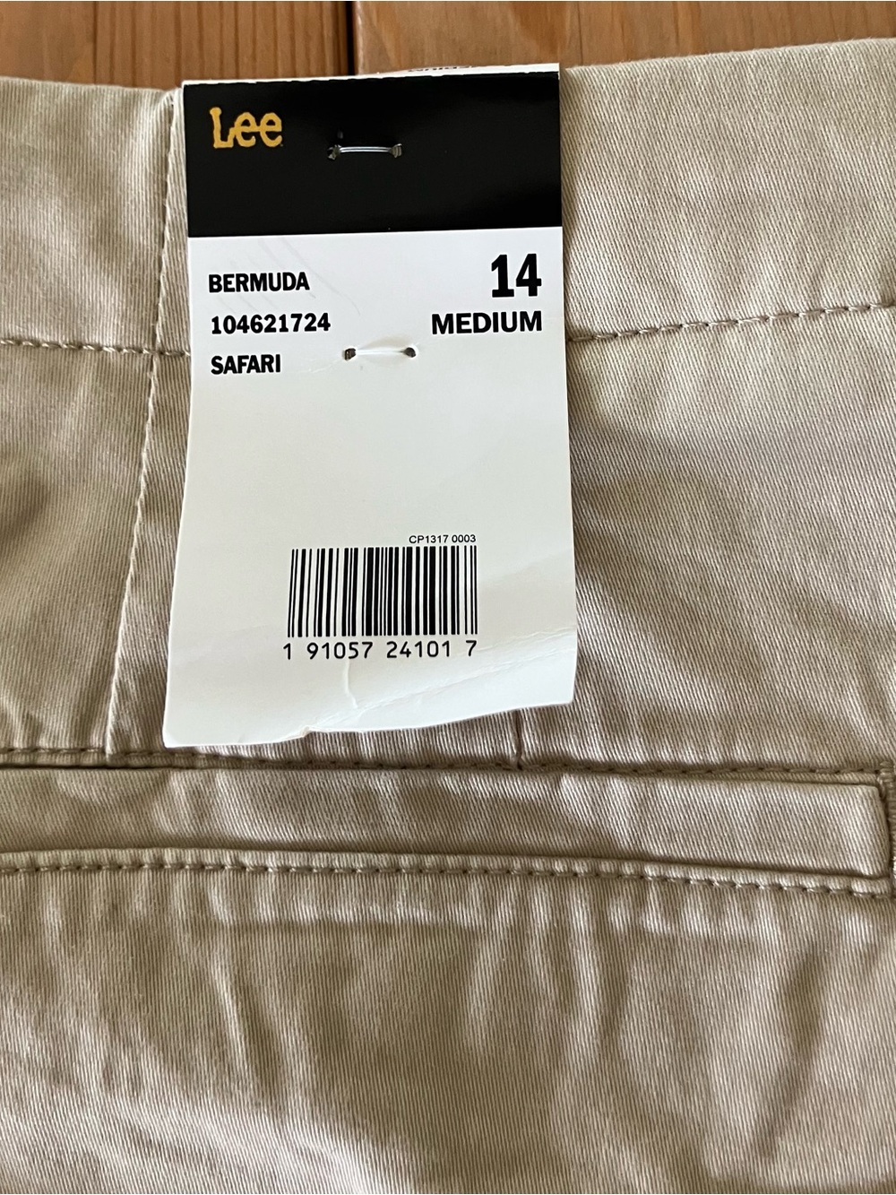 NWT Lee Women’s Safari Bermuda Chino Shorts Size 14 Regular Fit Mid Rise 9” - Picture 7 of 7